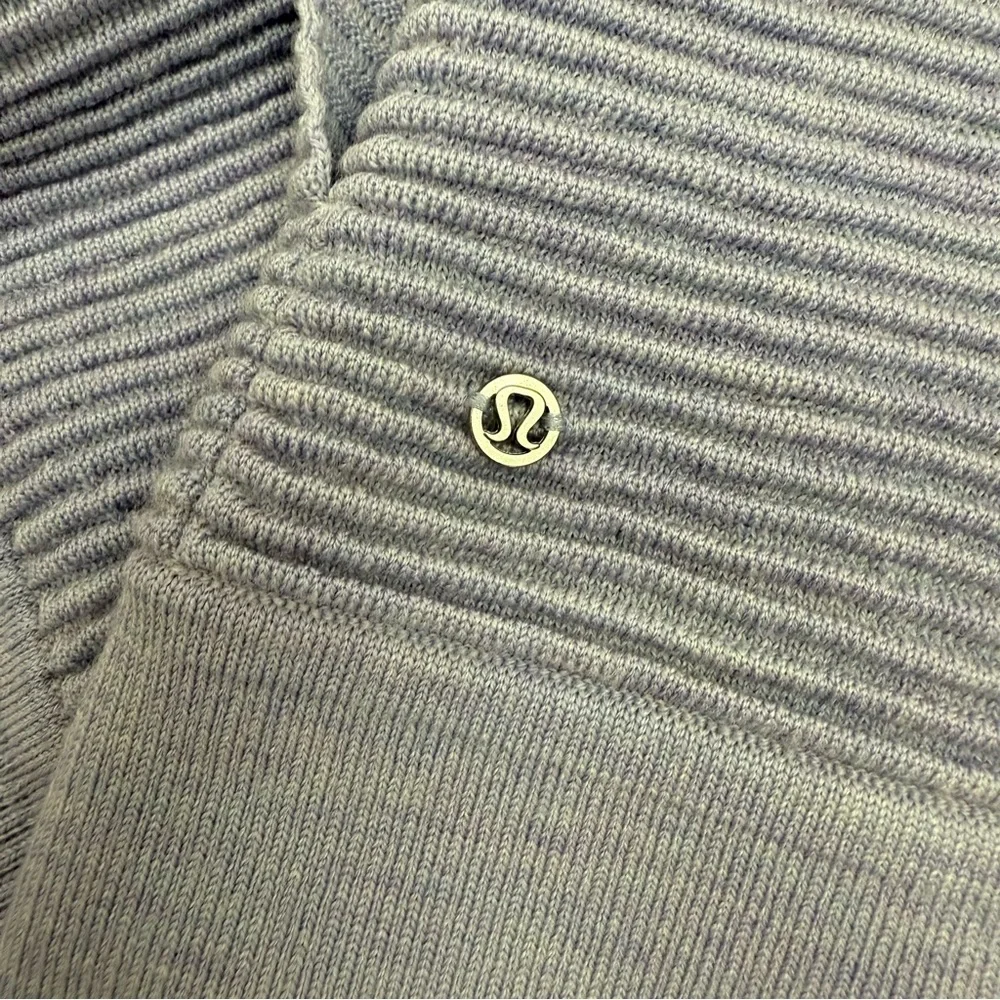 Lululemon Sit In Lotus Wrap II Heathered Lavender Dusk Merino Wool Cardigan